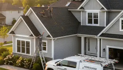 Roof repair specialists fixing storm-damaged shingles in Greenville, NC