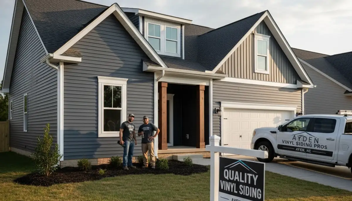 Professional vinyl siding installation in Greenville, NC homes by vinylsidinggreenville.com