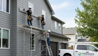 Professional vinyl siding installation on home exterior in Greenville, NC by Next Level Exteriors