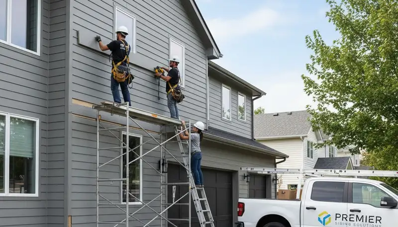 Professional vinyl siding installation on home exterior in Greenville, NC by Next Level Exteriors