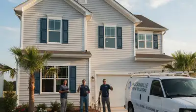 Professional vinyl siding installation on home exterior in Greenville, NC