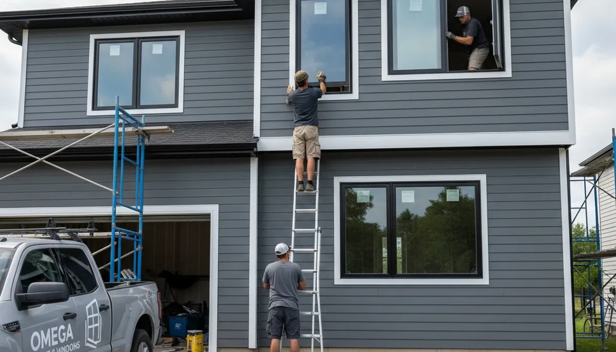 Professional window installation by vinyl siding experts in Greenville, NC exterior home upgrade