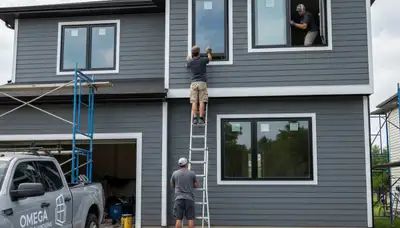 Professional window installation by vinyl siding experts in Greenville, NC exterior home upgrade